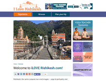 Tablet Screenshot of iloverishikesh.com